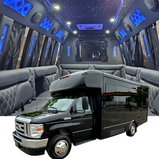 18-passenger executive minibus with premium interior